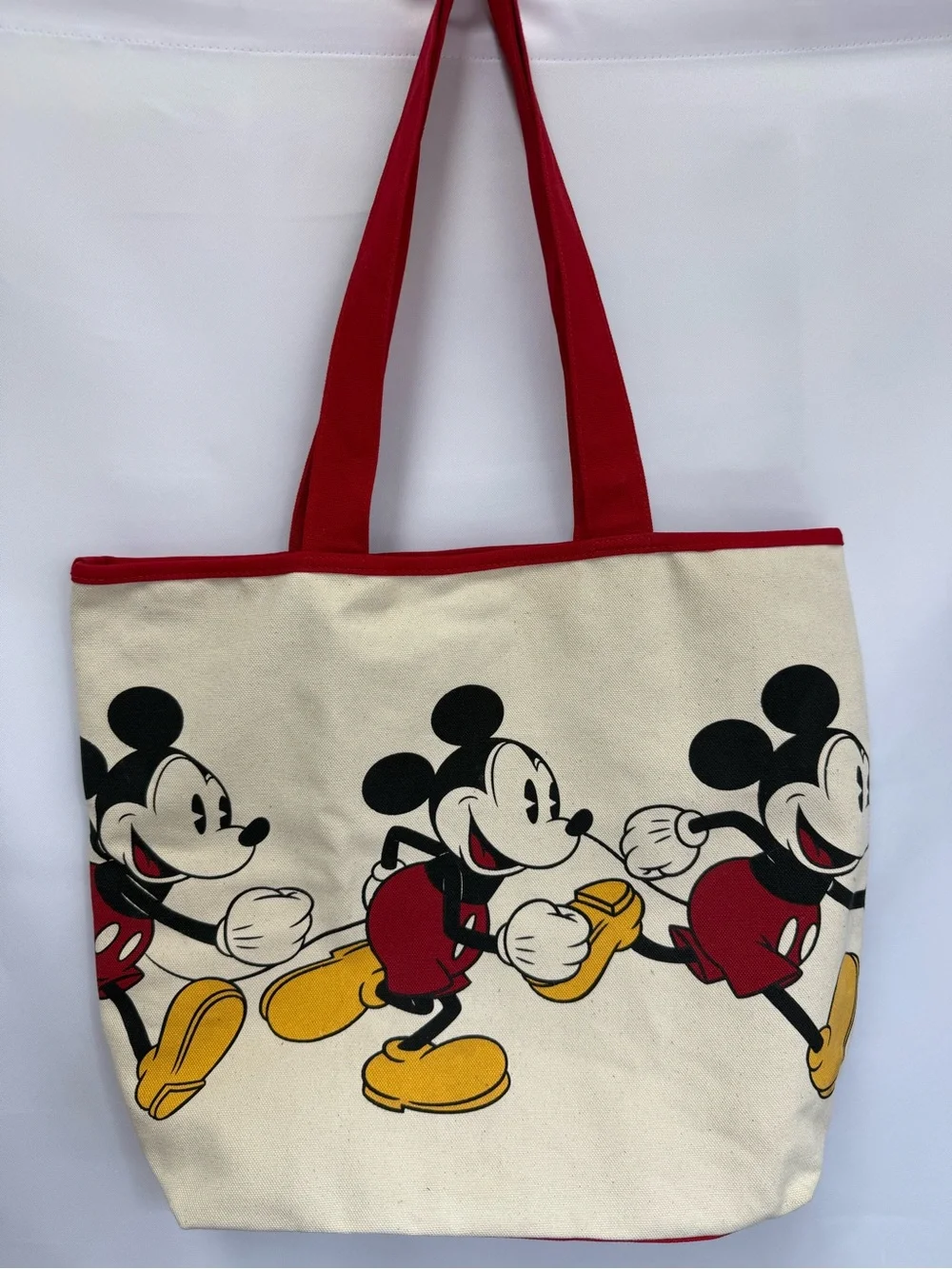 Mickey Mouse Large Canvas Tote Bag Walt Disney World Resort Disney Parks - Picture 3 of 8